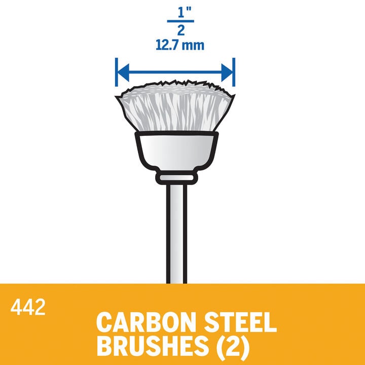 Dremel 1/2 In. Carbon Steel Brushes, large image number 1