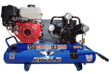 Eagle Compressor Portable Gas Wheel Barrow Air Compressor 10 Gallon 9HP