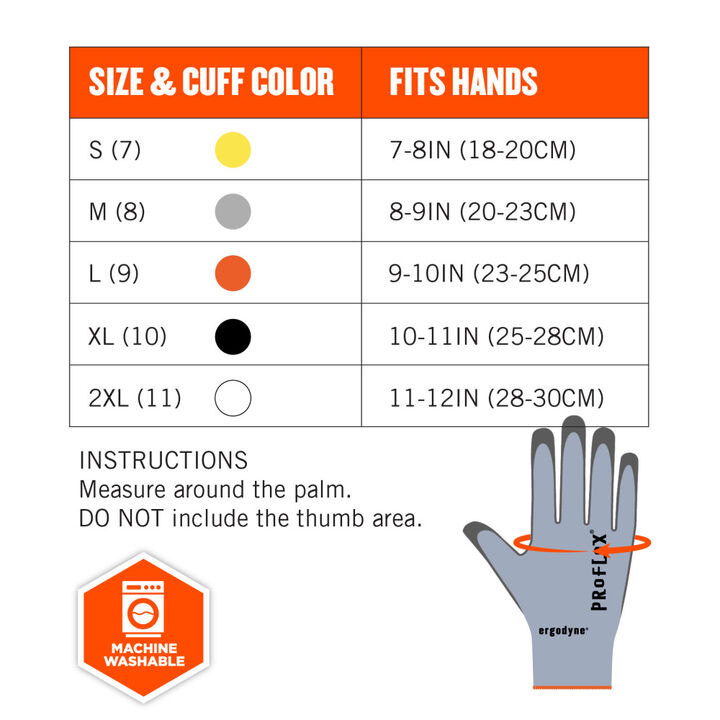 Ergodyne ANSI A2 PU Coated Cut Resistant Gloves, Blue and Gray, large image number 5
