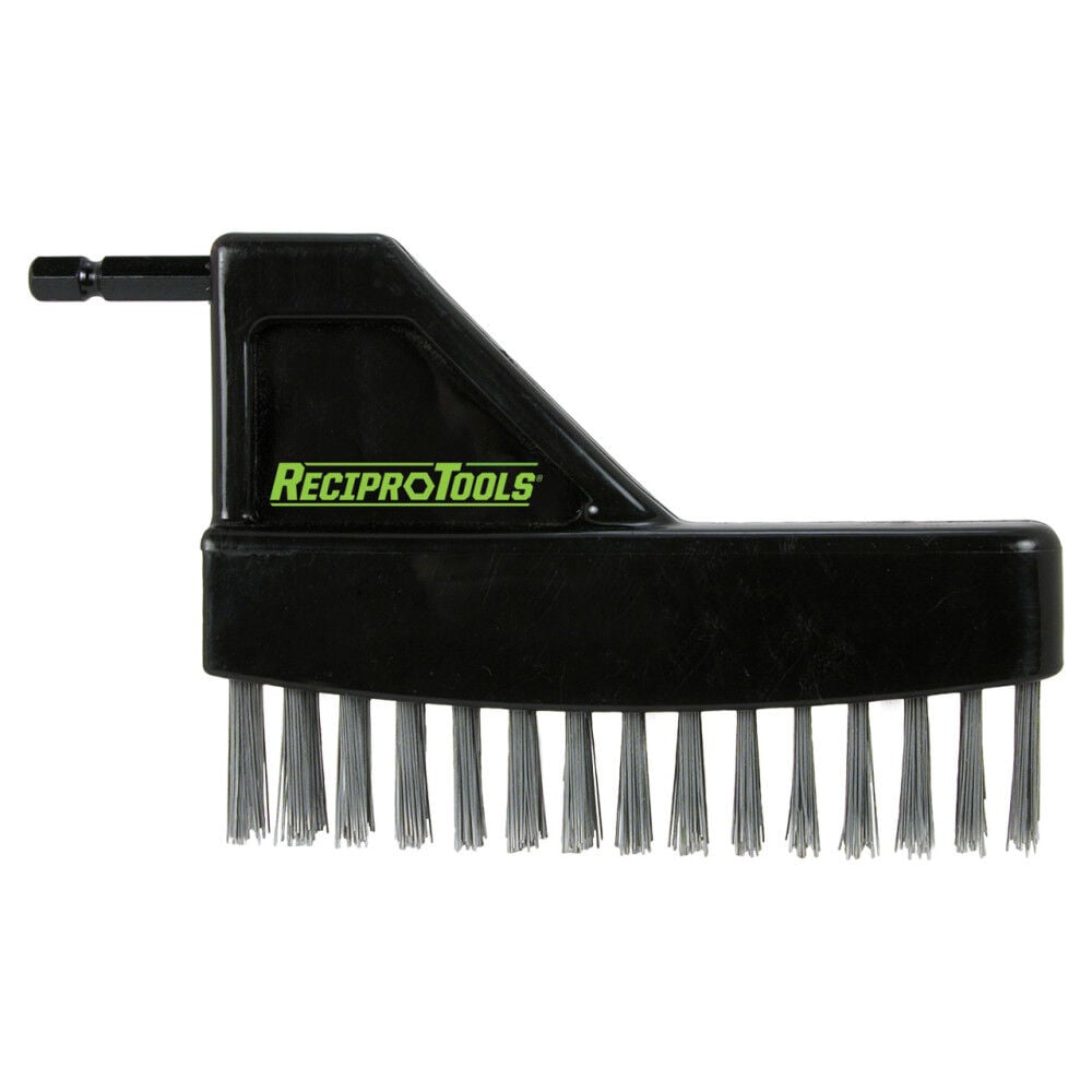 Reciprotools Stainless Steel Offset Brush Attachment, large image number 1