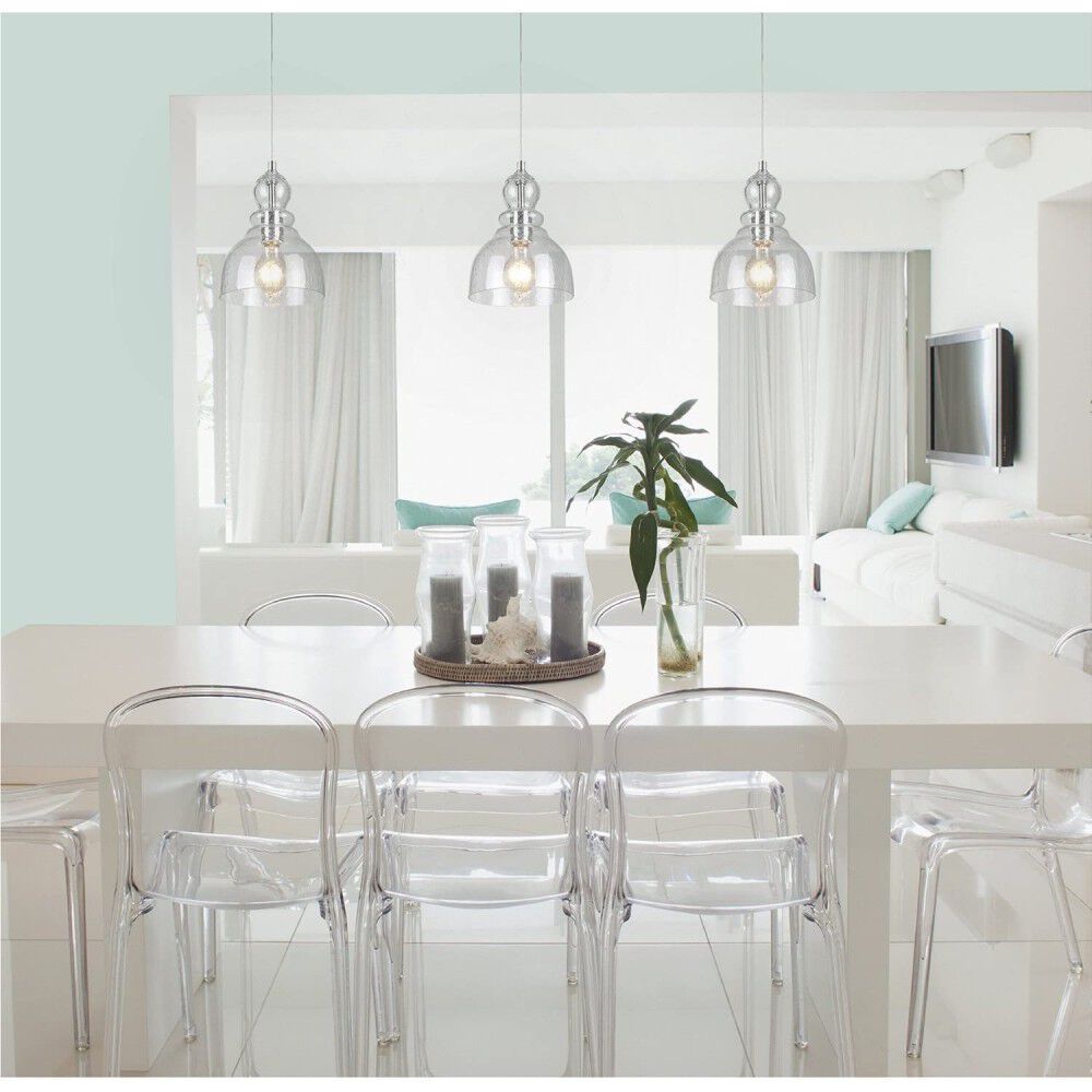 Westinghouse Fiona Indoor Mini Pendant Brushed Nickel, large image number 4