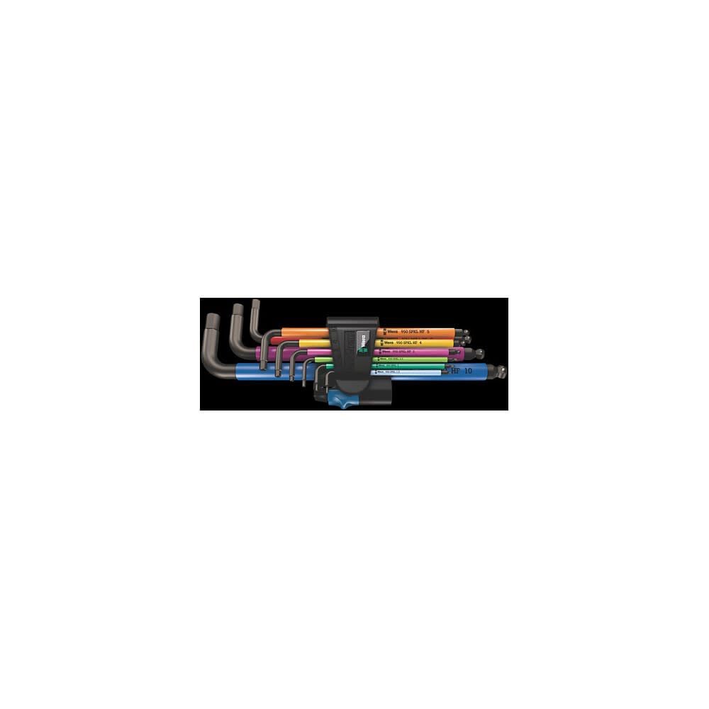 Wera Tools Metric BlackLaser 950/9 Hex-Plus Multicolor HF 1 L-Key Set, large image number 2