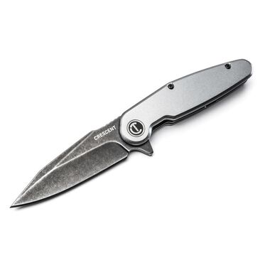 Crescent 3-1/2in Harpoon Blade Aluminum Handle Pocket Knife, large image number 1