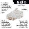 Klein Tools Pass-Thru Data Plug CAT6 200 Pk, small image number 2