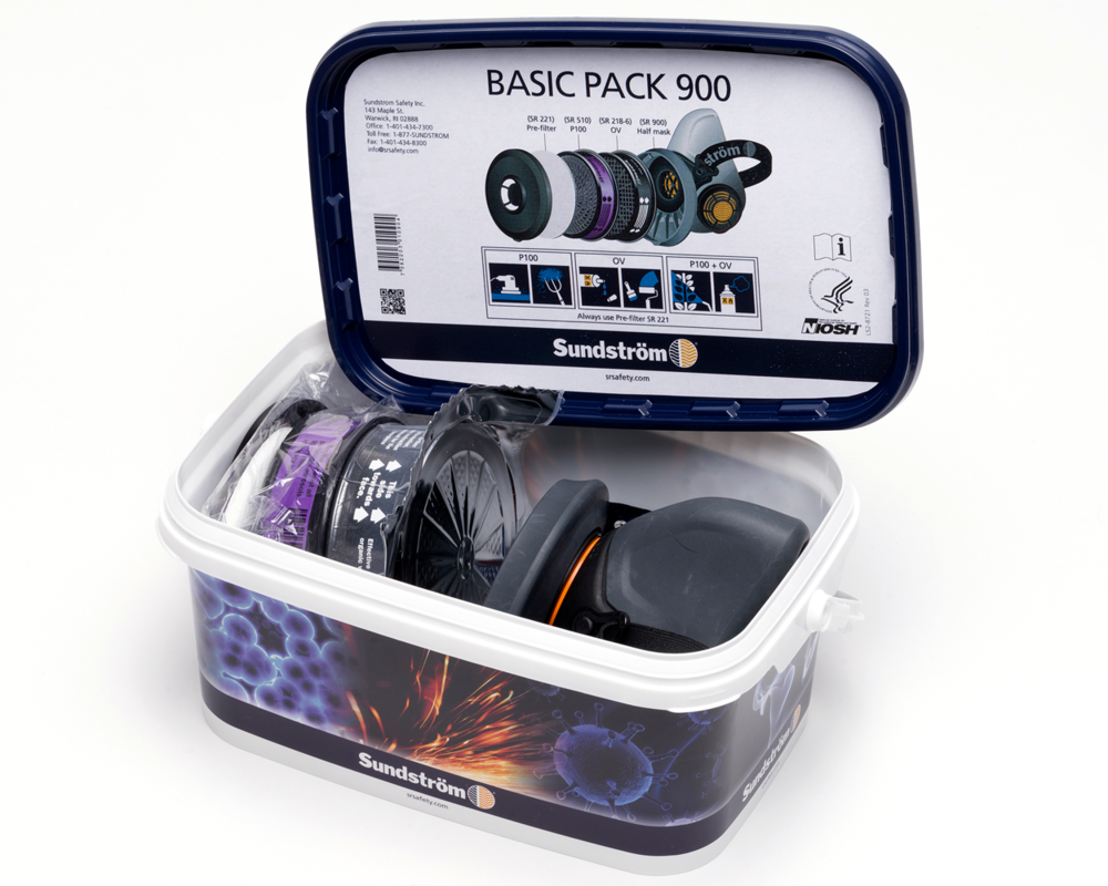 Ja Bevise støn Sundstrom Safety SR900 Air Purifying Respirator Basic Pack Kit - M  H05-8721M from SUNDSTROM SAFETY - Acme Tools