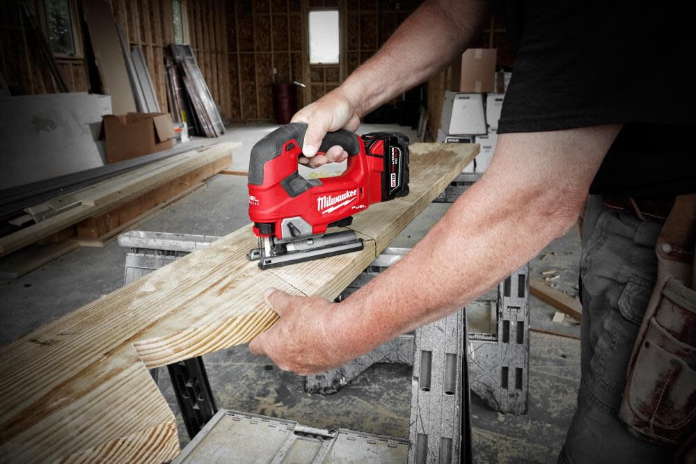 Milwaukee M18 FUEL 1/2 Inch Hammer Drill, 1/4 Inch Impact Driver & Jig Saw Combo Kit Bundle, large image number 5