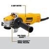 DEWALT 4-1/2 In. Paddle Switch Small Angle Grinder with No Lock On, small image number 3