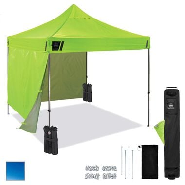 Ergodyne Shax 6051 Single Lime Heavy Duty Pop Up Tent Kit 10' x 10'