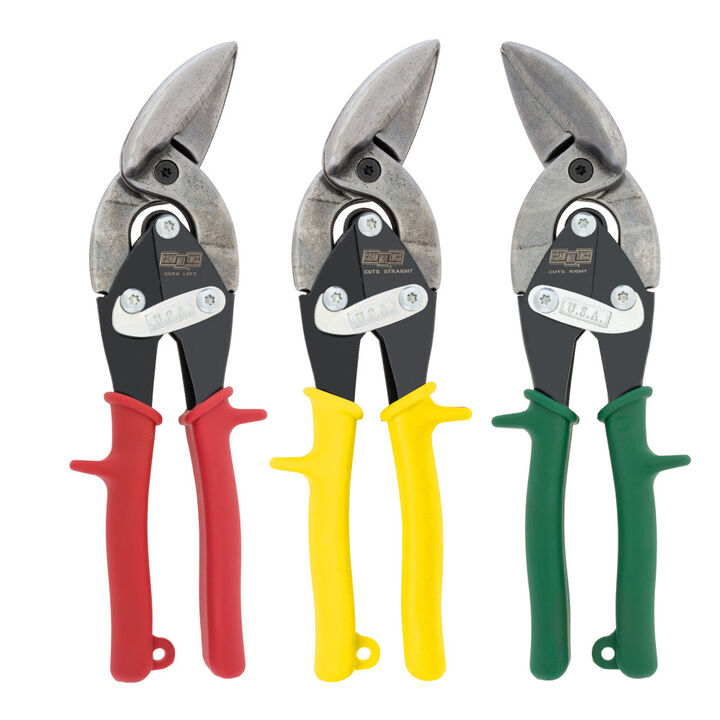 Channellock 10 inch Straight, Left, & Right Offset Aviation Snip Set 3 Pieces