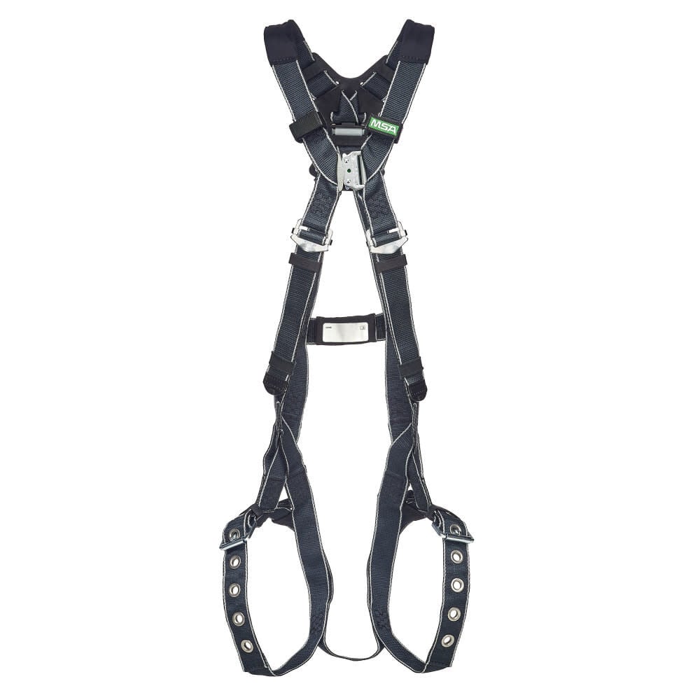MSA Safety Works V-Form Welding Harness, Back D-Ring, Tongue Buckle Leg Straps, Standard Size, large image number 1