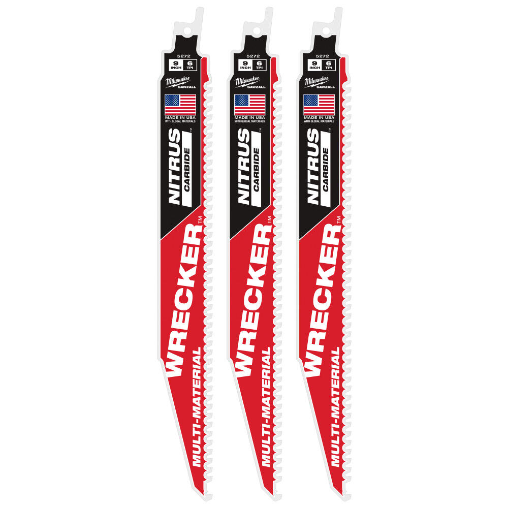 Milwaukee 9inch WRECKER with NITRUS CARBIDE 3Pk, large image number 1