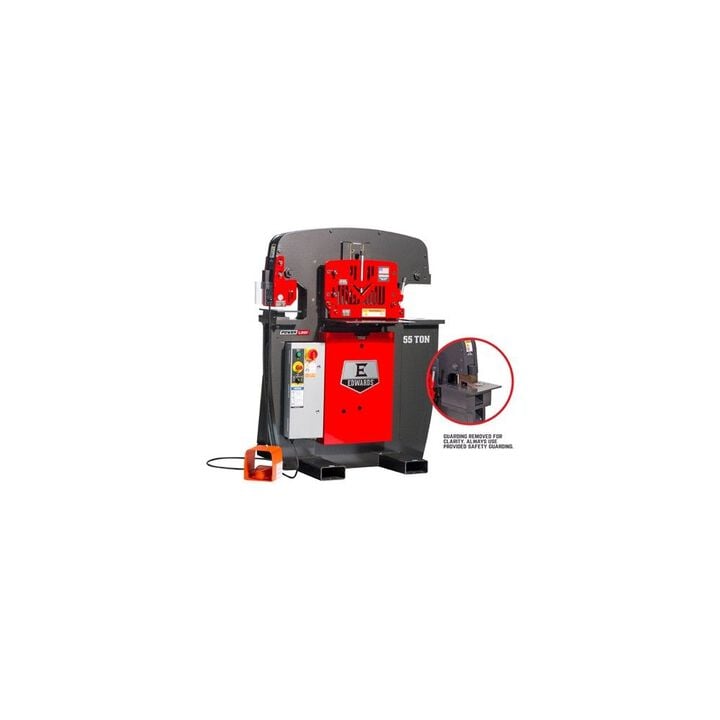 Edwards 208V 3 Phase 55 Ton Ironworker with Coper Notcher, large image number 1