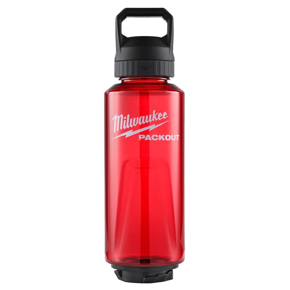 Milwaukee PACKOUT 48 Oz Bottle with Chug Lid, Red – 48-22-8373R