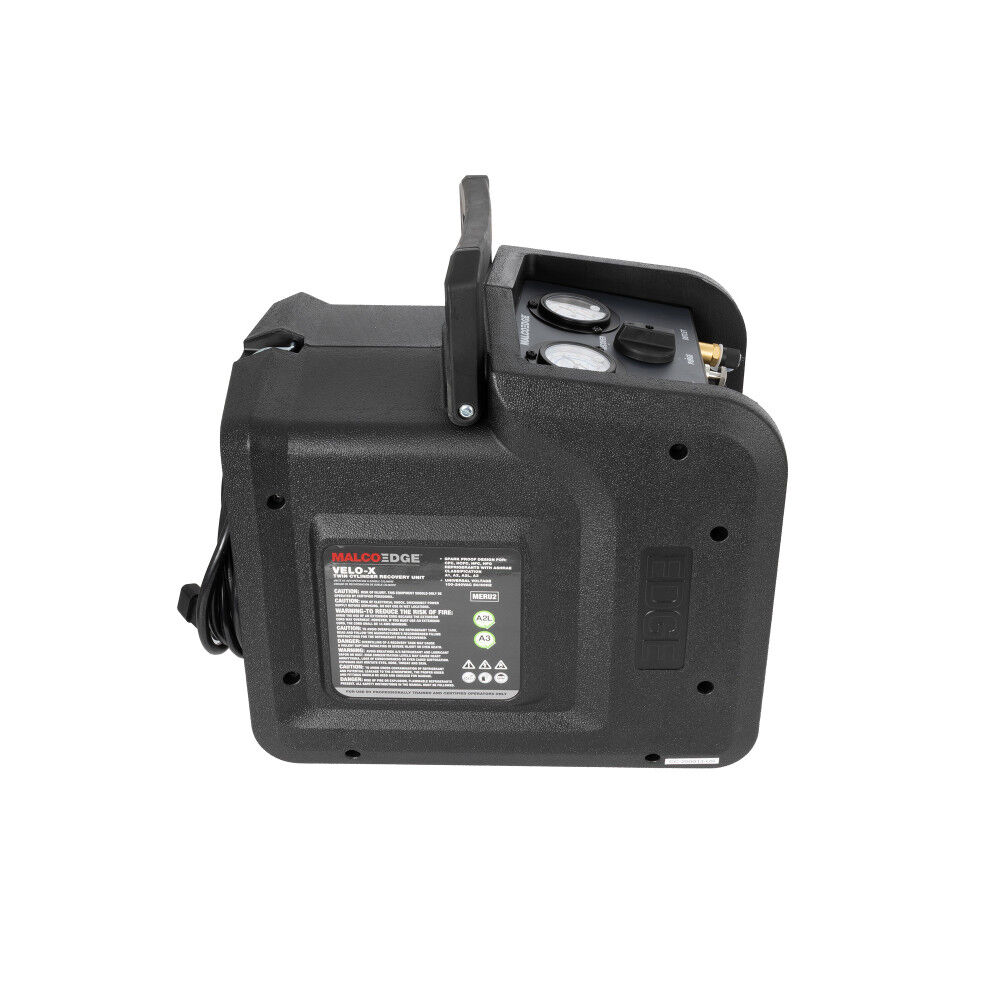 Malco Products 1.25HP Twin Cylinder BLDC Motor Refrigerant Recovery Machine, large image number 3