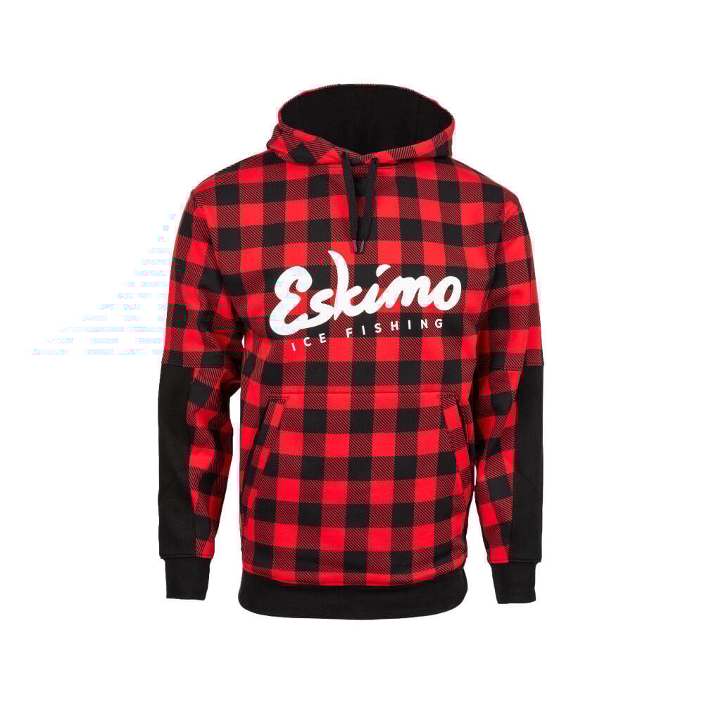 Eskimo Retro Buffalo Plaid Hoodie, Unisex, Plaid, Size Medium – 4361509381