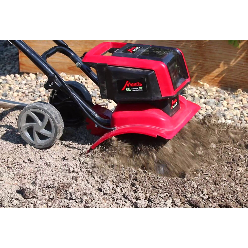 Mantis 58V Tiller Cultivator Battery Powered Kit 12 Inch x 8 Inch 3558 Acme Tools
