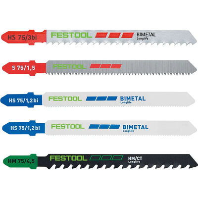 STS-Sort/21 P/M/B 75 mm Length of Cut Jigsaw Blade Set
