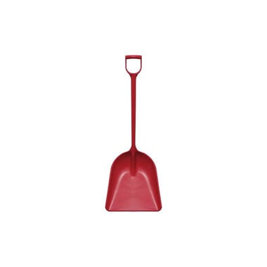 Perfex 14 In. Blade Large Red Polypropylene One-Piece Sanitary Shovel