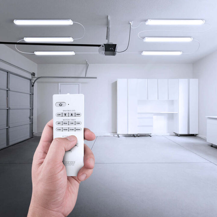 Feit Electric 4 Ft. 55W 5000 Lumens LED Wrap Utility Light with Sensor and Remote White, large image number 4