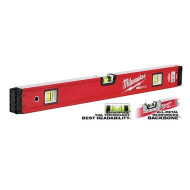Milwaukee 24 in./ 48 in. REDSTICK Box Level Set, large image number 4