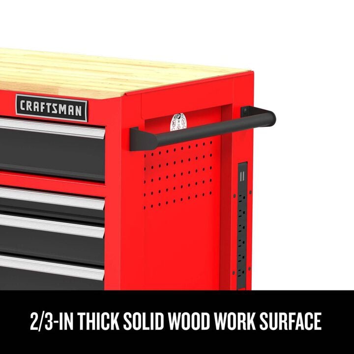 CRAFTSMAN S2000 41 Inch 7-Drawer Workstation, Red, large image number 8