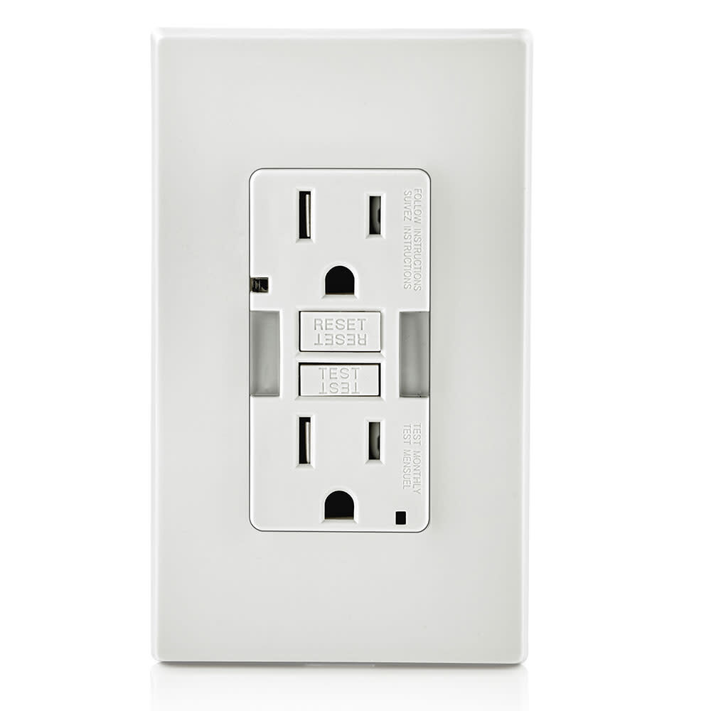 Leviton SmartlockPro GFCI Outlet 15A 125V Duplex White NEMA 5-15R, large image number 3