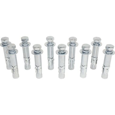 MaxJax 16500 Lbs 7/8 Inch Carbon Steel Anchor Bolt Kit with Fasteners