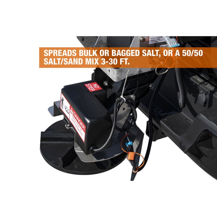 Buyers Products Company SaltDogg 1.0 Cubic Yard Electric Black Poly Hopper Spreader, large image number 5