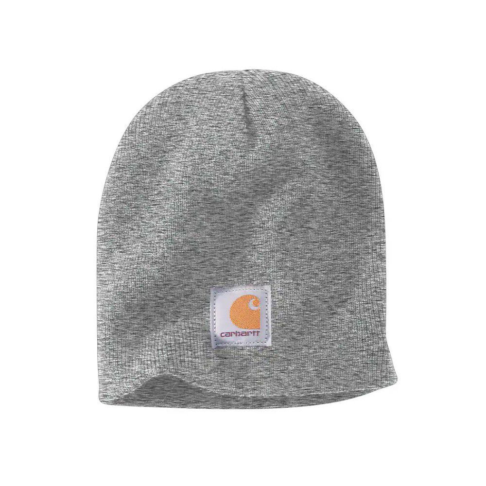 Carhartt Beanie Mens Regular OS Acryclic Knit Heather Gray – A205HGY-OFA