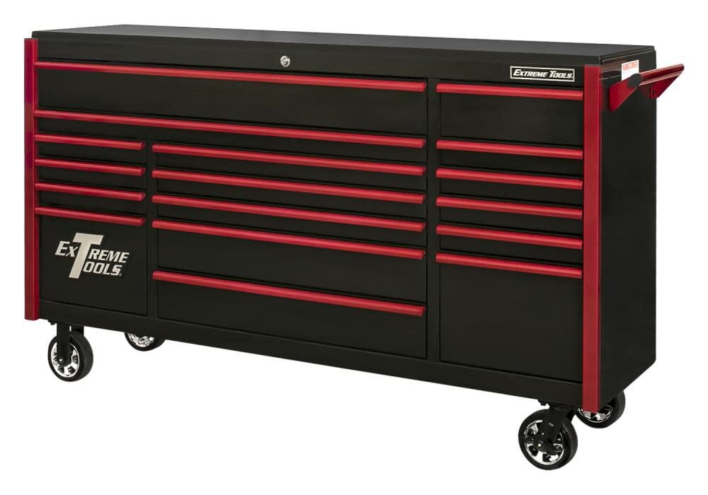 Extreme Tools DX Series Roller Cabinet 72in Black – DX722117RCBKRD
