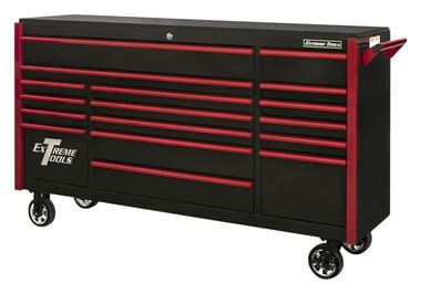 Extreme Tools DX Series Roller Cabinet 72in Black