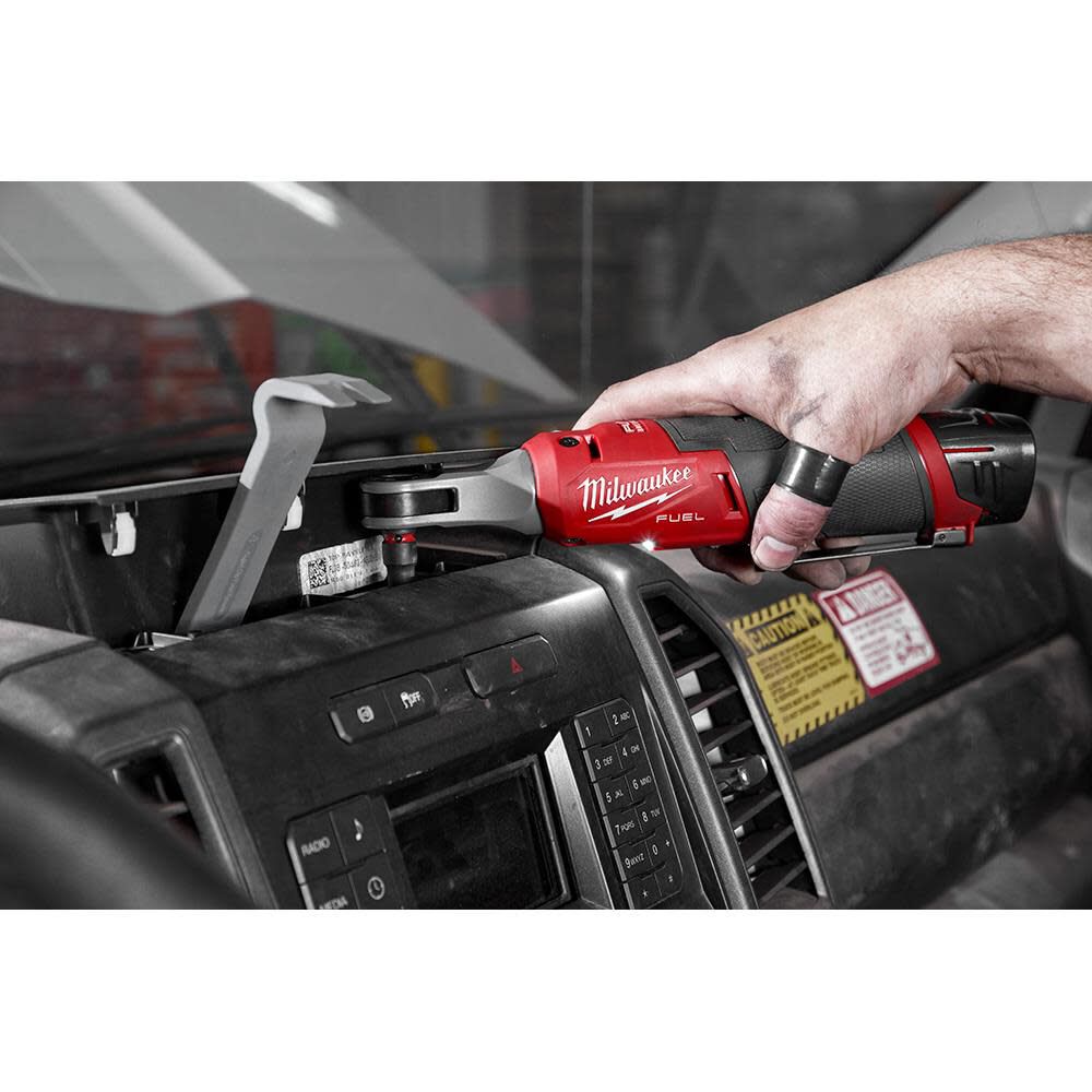 Milwaukee M12 FUEL 1 4inch High Speed Ratchet Kit 2566 22 Acme Tools