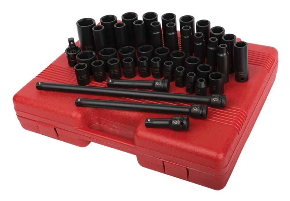 Sunex 43 pc. 1/2 In. Drive Master Metric Impact Socket Set, large image number 6