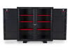 Armorgard SiteBoss Cabinet, 60.2 x 24.6 x 60.6in, Black, small