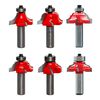 Freud 6 Piece Decorative Edge Quadra-Cut Router Bit Set, small image number 1