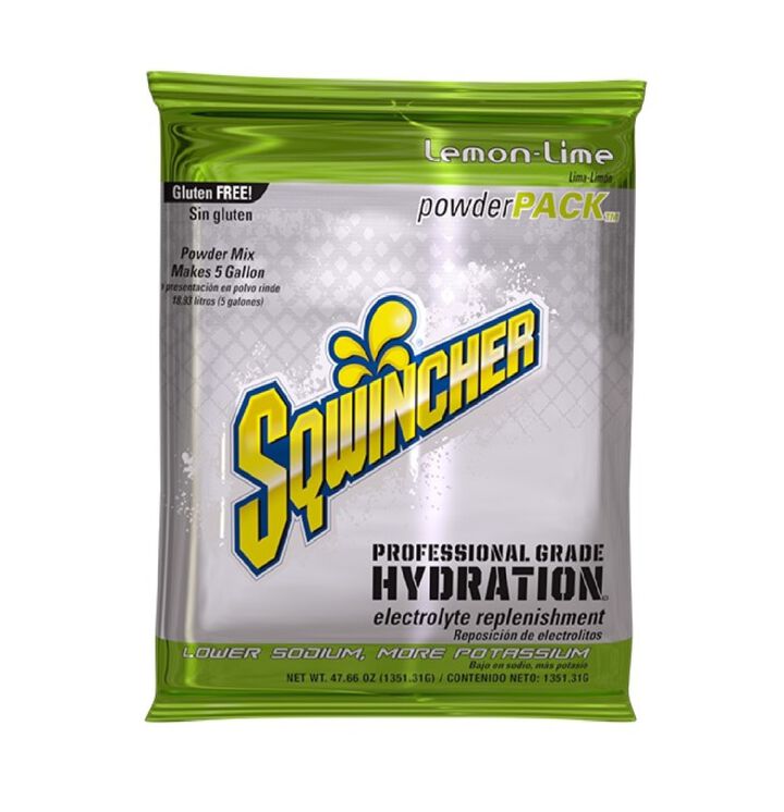 Sqwincher Mix and Serve Electrolyte Beverage Mix 5 Gallon Lemon-Lime 16 Bag Case, large image number 1