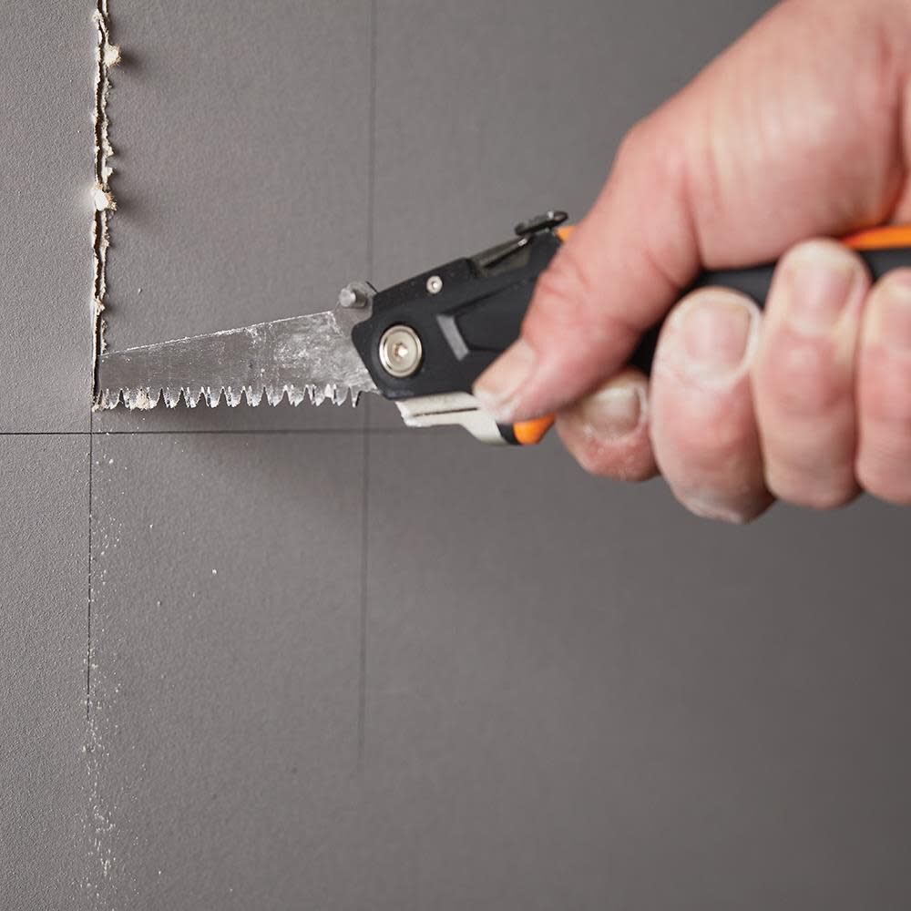 Fiskars Pro Drywaller's Utility Knife with Integrated Jab Saw, large image number 4