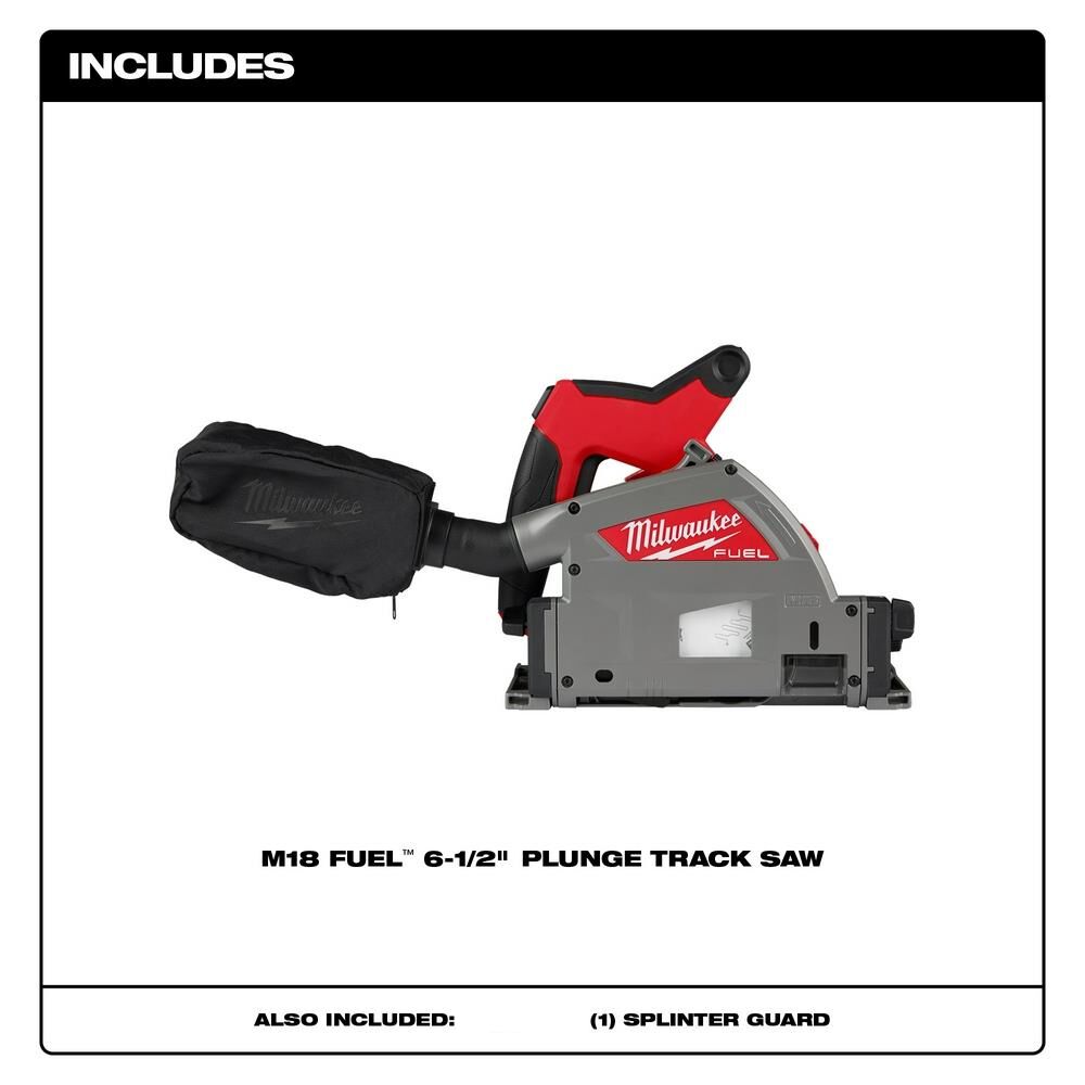 Milwaukee M18 FUEL  6-1/2 Inch Plunge Track Saw (Bare Tool) Reconditioned, large image number 2