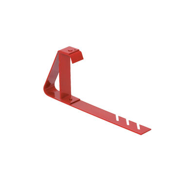 Qual Craft 6 In. x 90 Degree Red Fixed Steel Roof Bracket, large image number 0