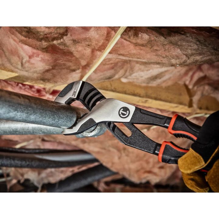Crescent 8in Z2 K9 V-Jaw Dual Material Tongue and Groove Pliers, large image number 1