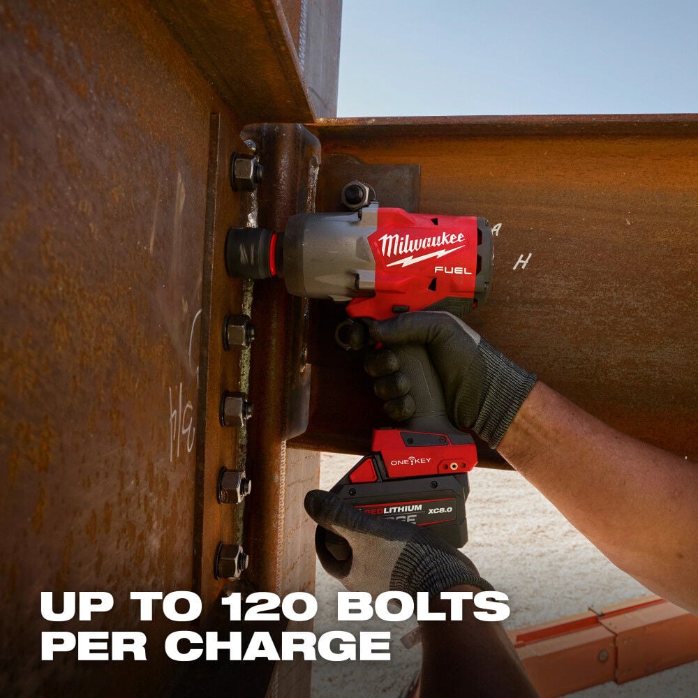 Milwaukee M18 FUEL 3/4 Inch High Torque Impact Wrench with ONE-KEY (Bare Tool) and Protective Boot Bundle, large image number 10