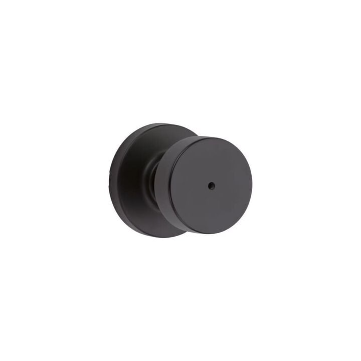 Kwikset Pismo Privacy Door Knob Matte Black Interior Bed & Bath