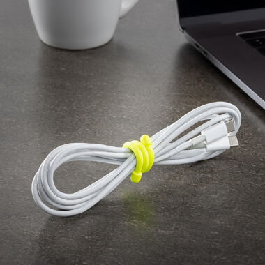 Nite Ize Gear Tie Reusable Rubber Twist Tie 6in 2pk Neon Yellow, large image number 9