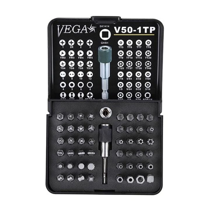 Vega 50pc Driver Bit Set (Tamper), large image number 1