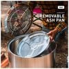 Solo Stove Bonfire 2.0 19 in Stainless Steel Wood Burning Fire Pit with Stand, small