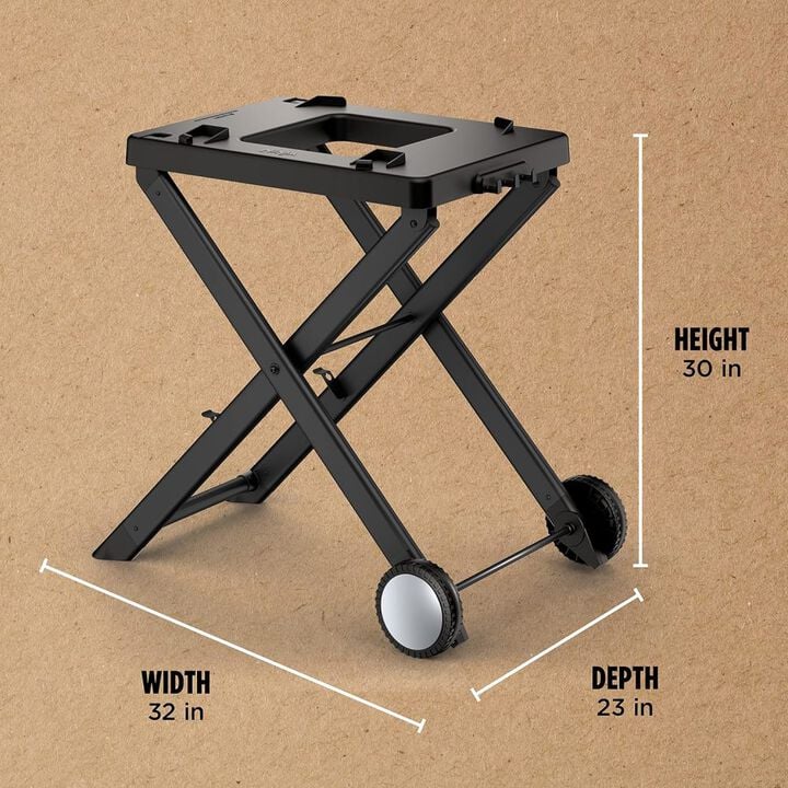 Ninja Woodfire Collapsible Outdoor Grill Stand Black, large image number 1