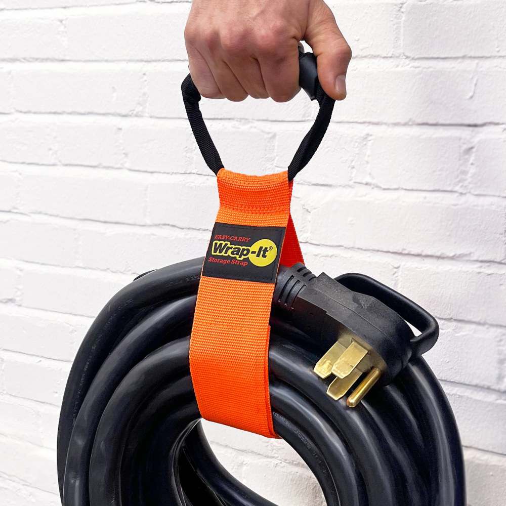 Wrap-It Easy- Carry Storage Strap, 22 Inch x 2.5 Inch, Blaze Orange, large image number 6