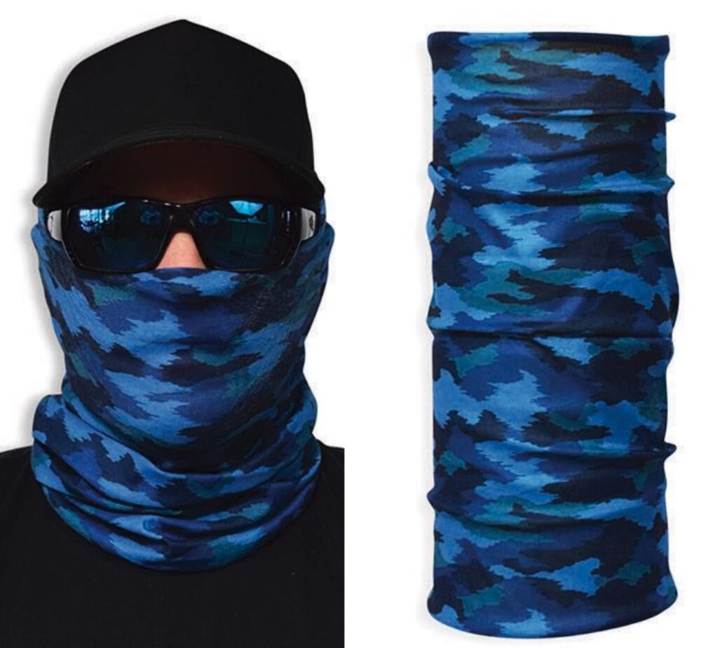 John Boy Face Guard Mask - Blue Camo, large image number 1