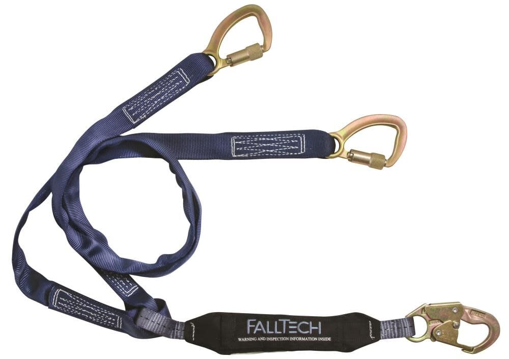 Falltech 6 Ft. 100% Tie Off Shock Absorbing Lanyard – 8241Y
