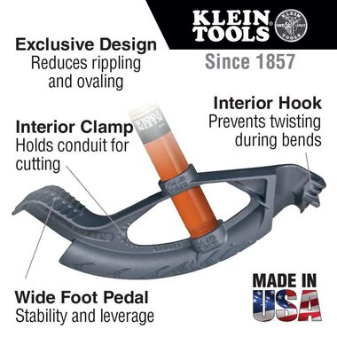 Klein Tools Iron Conduit Bender 3/4in EMT, large image number 1